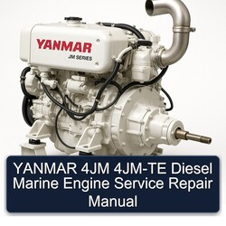 Yanmar 4JM 4JM-TE Diesel Marine Engine Service Repair Workshop Manual PDF