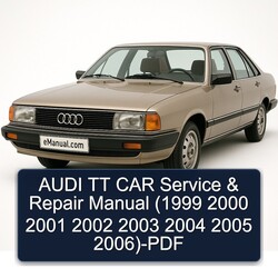 1999-2006 Audi TT CAR Service Repair Workshop Manual PDF