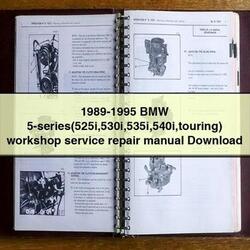 1989-1995 BMW 5-series(525i 530i 535i 540i touring) Workshop Manual de servicio y reparación 