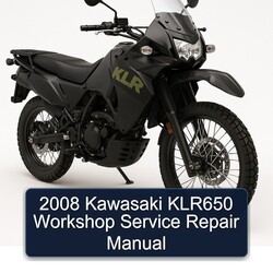 2008 Kawasaki KLR650 Workshop Service Repair Manual 
