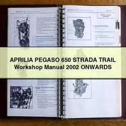 2002 Moto Guzzi Strada Aprilia Pegaso 650 Trail Onwards Service Repair Workshop Manual PDF
