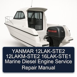 Yanmar 12LAK-STE2 12lakm-ste2 16LAK-STE1 Marine Diesel Engine Service Repair Workshop Manual PDF
