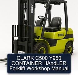 Clark C500 Y950 Container Handler Forklift Service Repair Workshop Manual PDF
