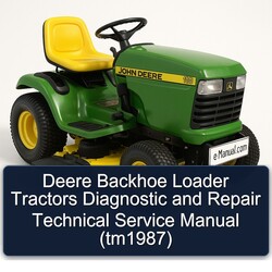 Deere Loader Tractors Diagnostic (TM1987) Service Repair Workshop Manual PDF