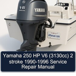 1990-1996 Yamaha 250 HP V6 (3130CC) 2 Stroke Service Repair Workshop Manual PDF