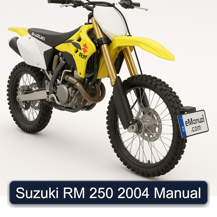 2004 Suzuki RM Series 250 Service Repair Workshop Manual PDF