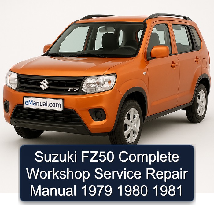 1979-1981 Suzuki FZ Models FZ50 Service Repair Workshop Manual PDF