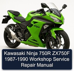 1987-1990 Kawasaki Ninja 750R ZX750F Service Repair Workshop Manual PDF