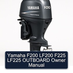 Yamaha F200 LF200 F225 LF225 Outboard Owner Owner's Manual PDF