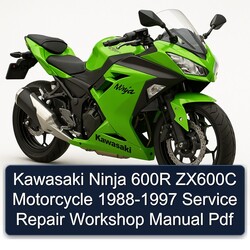 1988-1997 Kawasaki Ninja 600R ZX600C Motorcycle Service Repair Workshop Manual PDF