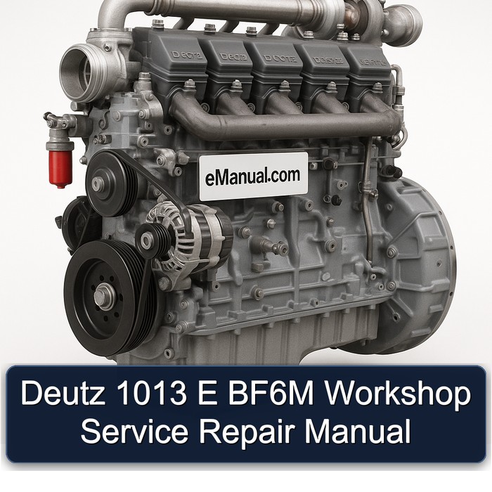 Deutz 1013 E BF6M Service Repair Workshop Manual PDF