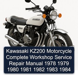 1978-1984 Kawasaki KZ Series KZ200 Motorcycle Service Repair Workshop Manual PDF