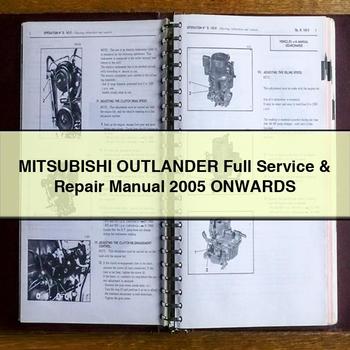 2005 Mitsubishi Outlander Mitsubushi Onwards Service Repair Workshop Manual PDF