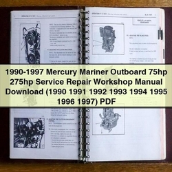 1990-1997 Mercury Mariner Outboard 75hp-275hp Service Repair Workshop Manual PDF