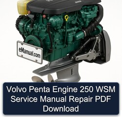 Volvo Penta Engine 250 WSM Service Repair Workshop Manual PDF