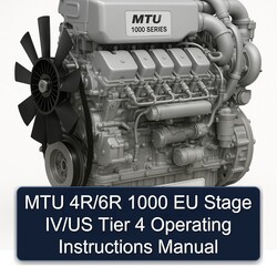 MTU 1000 Series 4r/6r EU Stage Iv/us Tier 4 Operating Service Repair Workshop Manual PDF