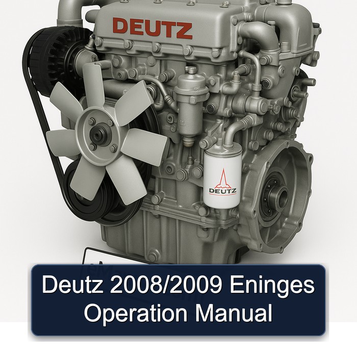 2008-2009 Deutz 2008 2009 / Eninges Operation Service Repair Workshop Manual PDF