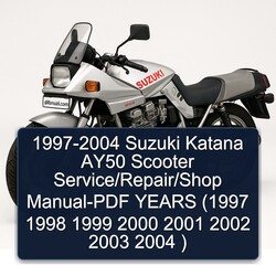 1997-2004 Baotian Suzuki Katana AY50 Scooter / /shop - Years Service Repair Workshop Manual PDF