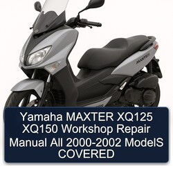 2000-2002 Yamaha Maxter XQ125 XQ150 All - Models Covered Service Repair Workshop Manual PDF