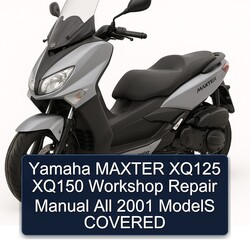 2001 Yamaha Maxter XQ125 XQ150 All Models Covered Service Repair Workshop Manual PDF