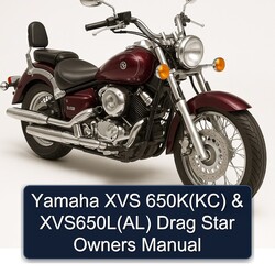 Yamaha XVS 650K(KC) & XVS650L(AL) Drag Star Owners Manual 