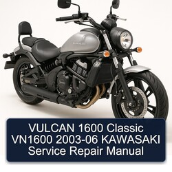2003-2006 Kawasaki Vulcan 1600 Classic VN1600 Service Repair Workshop Manual PDF