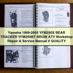 1999-2005 Yamaha - YFM250X Bear Tracker YFM250BT Bruin ATV Service Repair Workshop Manual PDF