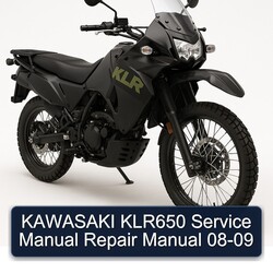 2008-2009 Kawasaki KLR Series KLR650 Service Repair Workshop Manual PDF