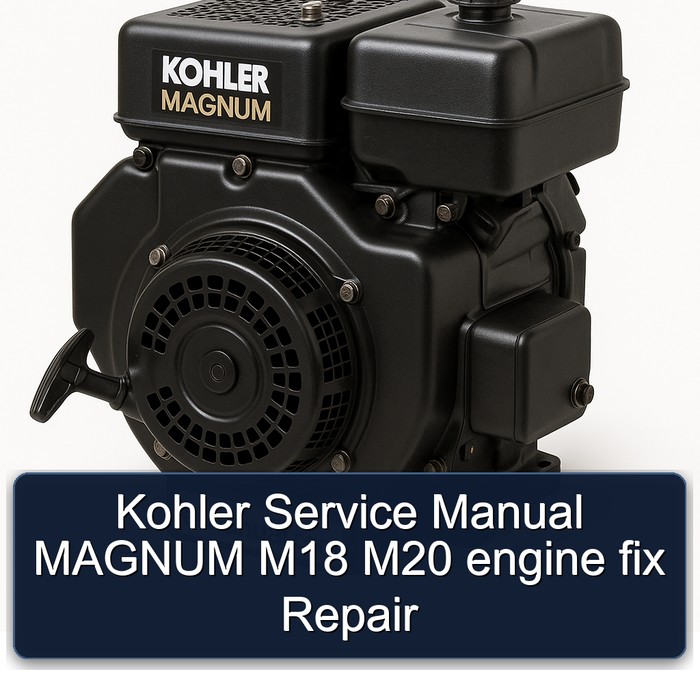 Kohler Magnum Models M18 M20 Engine Fix Service Repair Workshop Manual PDF