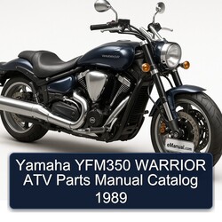 1989 Yamaha Warrior YFM350 ATV Parts Catalog PDF