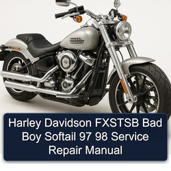 Harley Davidson Softail Fxstsb Bad Boy 97 98 Service Repair Workshop Manual PDF