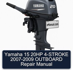 2007-2009 Yamaha 15 20HP 4-stroke - Outboard Service Repair Workshop Manual PDF