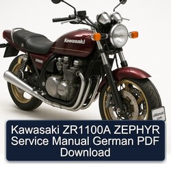 Kawasaki Zephyr ZR1100A German Service Repair Workshop Manual PDF