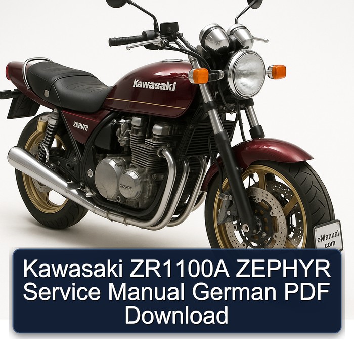 Kawasaki Zephyr ZR1100A German Service Repair Workshop Manual PDF