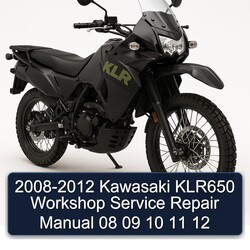 2008-2012 Kawasaki KLR650 Workshop Service Repair Manual  08 09 10 11 12