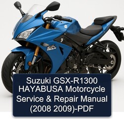 2008-2009 Suzuki GSX Series GSX-R1300 Hayabusa Motorcycle Service Repair Workshop Manual PDF