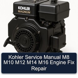 Kohler Magnum Models M8 M10 M12 M14 M16 Engine Fix Service Repair Workshop Manual PDF