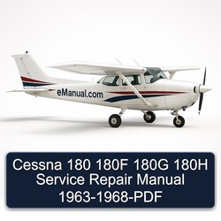 1963-1968 Cessna 180 180F 180G 180H Service Repair Workshop Manual PDF