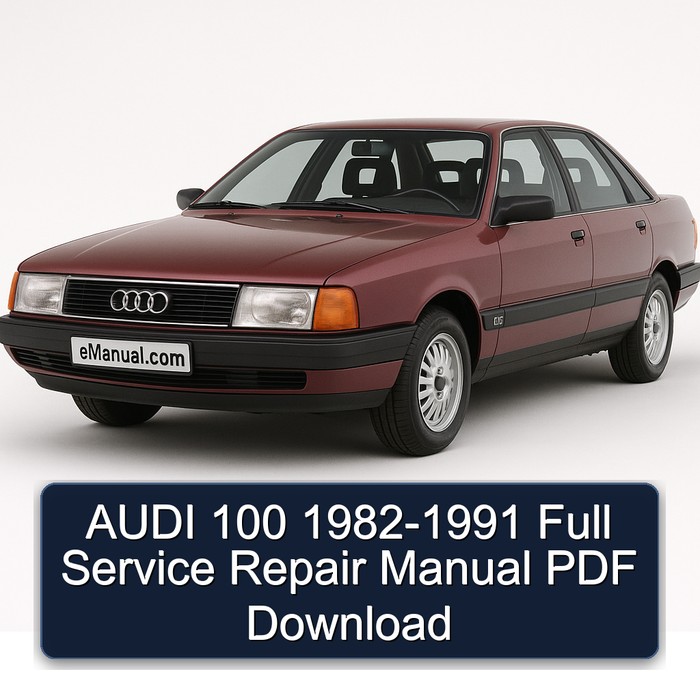 1982-1991 Audi 100 Service Repair Workshop Manual PDF