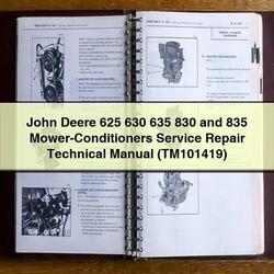 John Deere 625 630 635 830 835 Mower-conditioners (TM101419) Service Repair Workshop Manual PDF