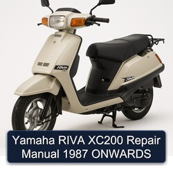 1987 Yamaha Riva Models XC200 Onwards Service Repair Workshop Manual PDF