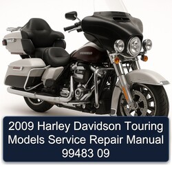 2009 Harley Davidson Touring Models 99483 09 Service Repair Workshop Manual PDF