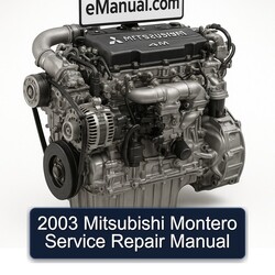 2003 Mitsubishi Montero Service Repair Workshop Manual PDF