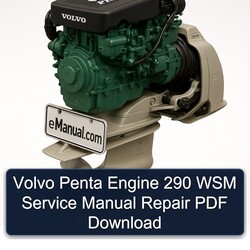 Volvo Penta Engine 290 WSM Service Repair Workshop Manual PDF