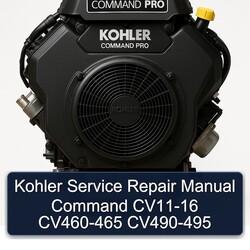Kohler Command Pro Models CV11-16 CV460-465 CV490-495 Service Repair Workshop Manual PDF