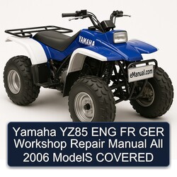 2006 Yamaha AT Models YZ85 ENG FR GER All Covered Service Repair Workshop Manual PDF