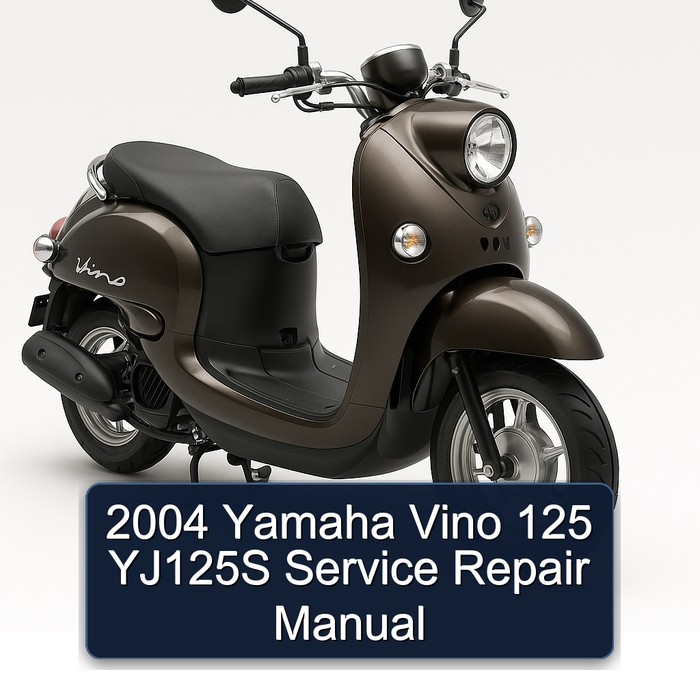 2004 Yamaha Vino 125 YJ125S Service Repair Workshop Manual PDF