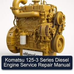 Komatsu 125 3 Series Diesel Engine Service Repair Workshop Manual PDF