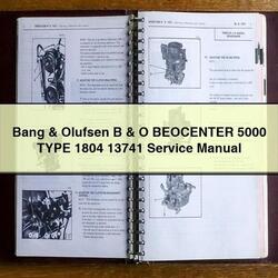 Bang Olufsen B O Beocenter 5000 Type 1804 13741 Service Repair Workshop Manual PDF