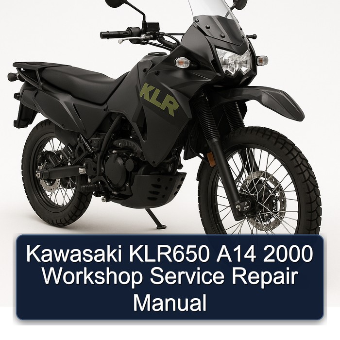 2000 Kawasaki KLR Series KLR650 A14 Service Repair Workshop Manual PDF